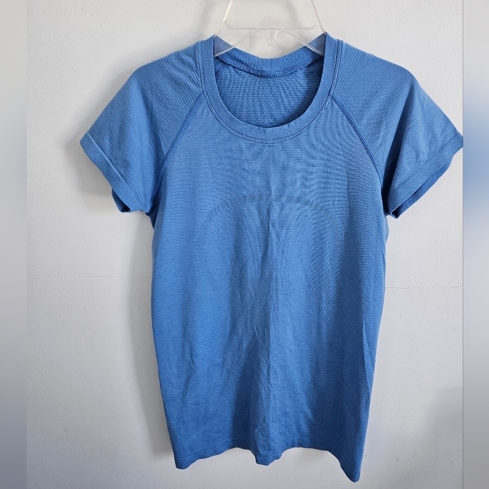 Lululemin Still Your Mind Blue Workout Top